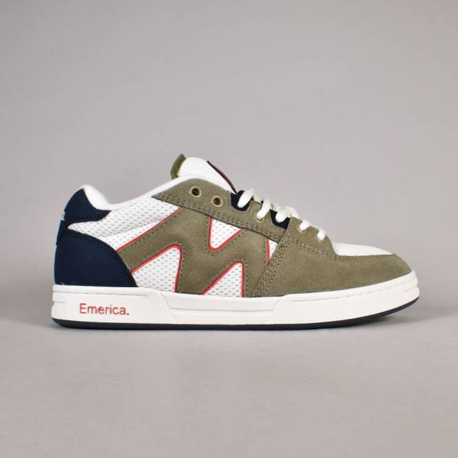 Emerica OG-1 Skate Shoes - Olive/Tan