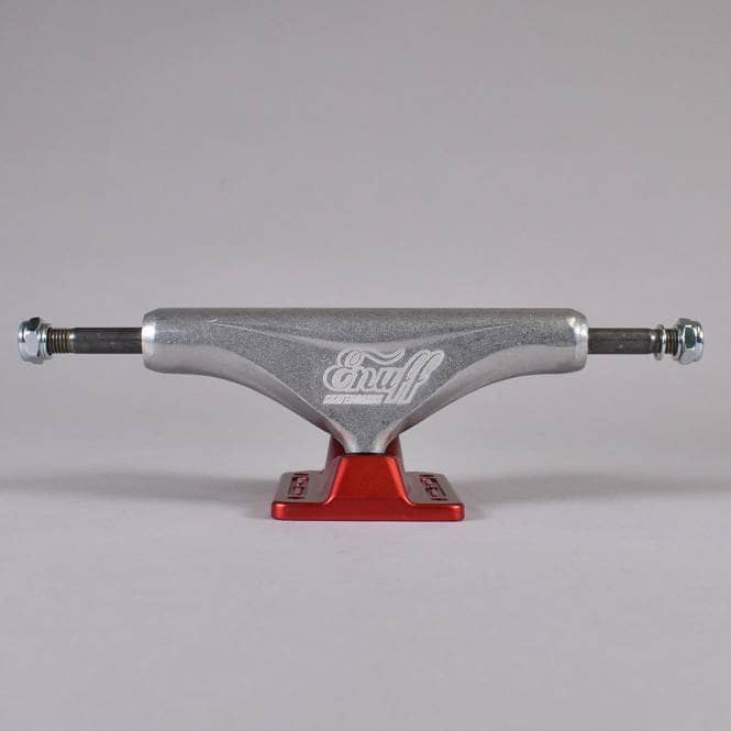Enuff Skateboards Decade Pro Satin (Natural/Red) 129mm Skateboard Trucks - 7.6''