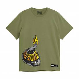 Explode Skate T-Shirt - Light Olive