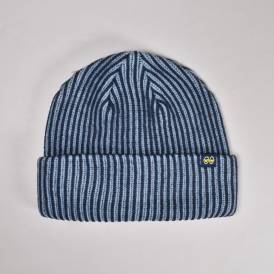Eyes Clip Beanie - Navy/Blue/Yellow