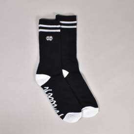Eyes Emb Socks - Black/White