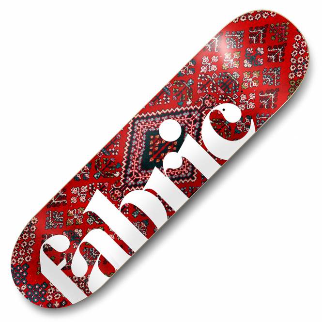 Fabric Skateboards Carpet Red Skateboard Deck 8.25
