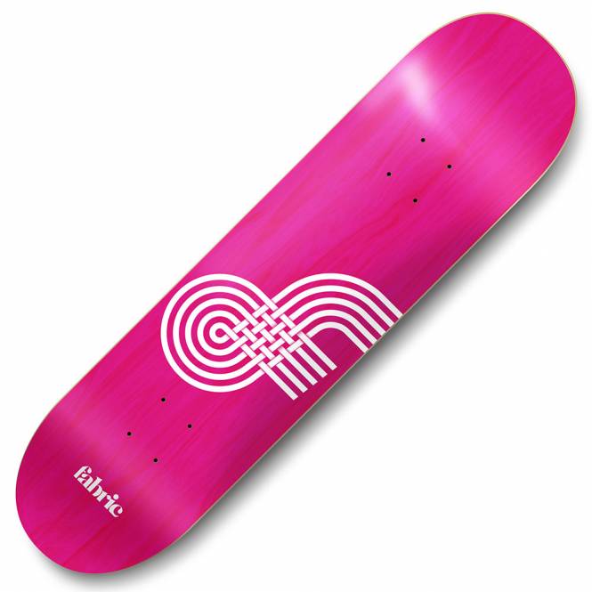 Fabric Skateboards Looping Pink Skateboard Deck 8.5