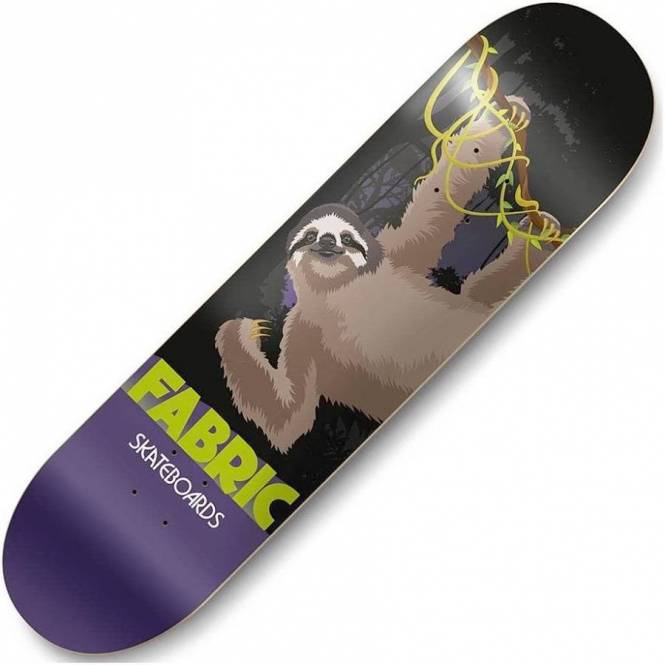 Fabric Skateboards Sloth Zoo Series Skateboard Deck 8.25