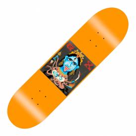 Father Time (Orange) Skateboard Deck 8.75''