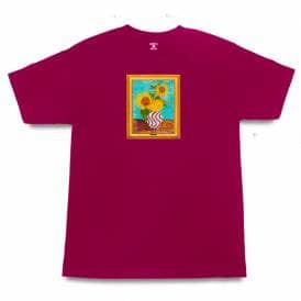 Fine Art Skate T-Shirt - Burgundy