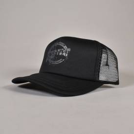 Finest Streak Mesh Snapback Trucker Cap - Black