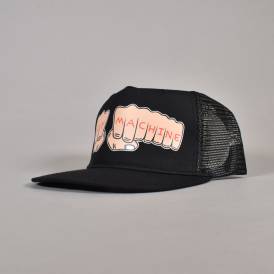 Fists Mesh Snapback Trucker Cap - Black