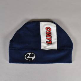 Fleece Beanie - Navy/White