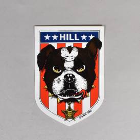 Frankie Hill Bulldog Skateboard Sticker - 3.25'' x 4.5''