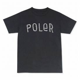 Furry Font Skate T-Shirt - Black