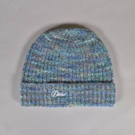 Fuzzy Fold Beanie - Blue