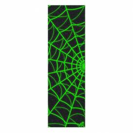 Glow Web (Black/Green) Skateboard Griptape - 10'' x 33''