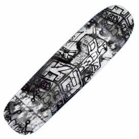 Graffiti Wall Pool Shaped Skateboard Deck 8.375" 