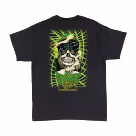 Gravette Hippie Skull 20th Skate T-Shirt - Black