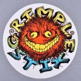 Grimple Stix Skateboard Sticker - 5" Assorted Colours