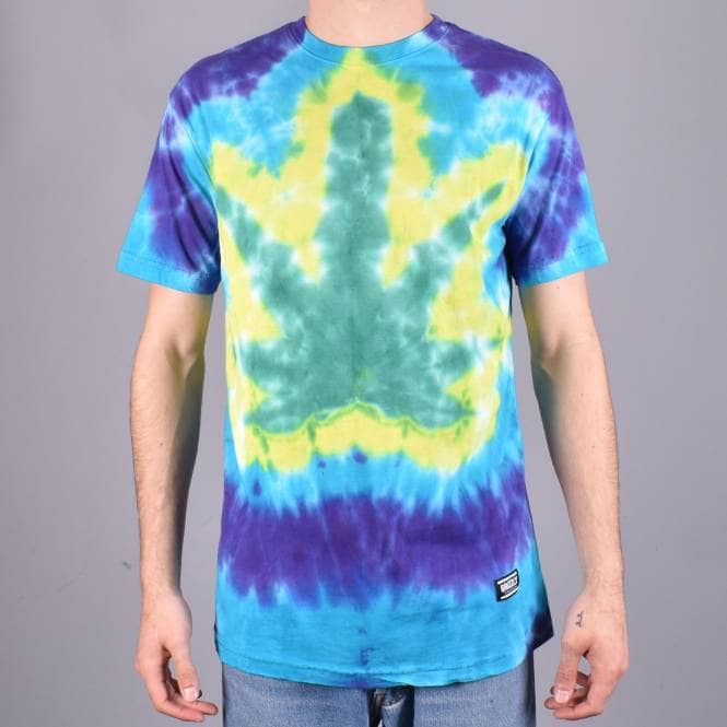 Grizzly Griptape Home Grown Weed Skate T-Shirt - Tie Dye