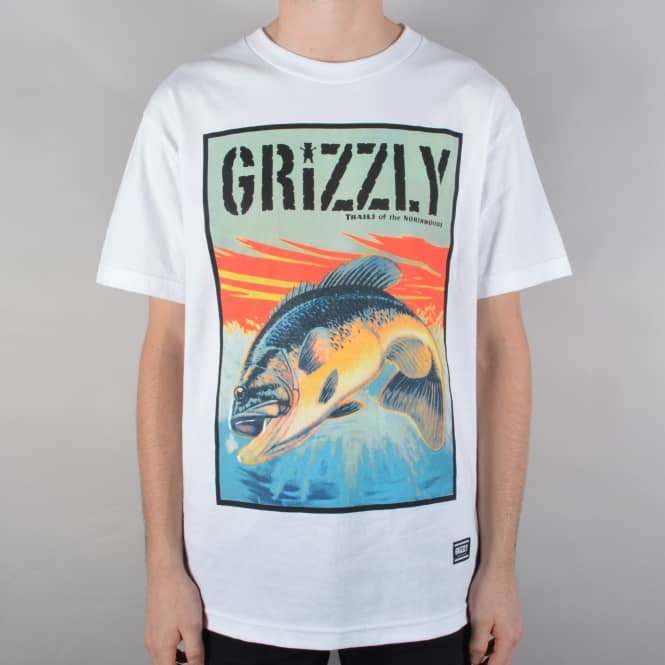Grizzly Griptape Rivers And Lakes Skate T-Shirt - White