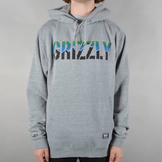 Grizzly Griptape Stamp Dawn Pullover Hoodie - Grey Heather