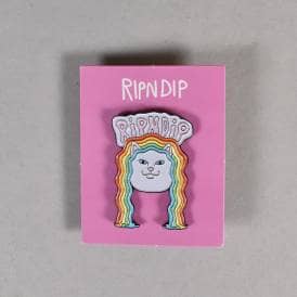 Groovy Head Pin Badge - 1.5'' x 1.25''