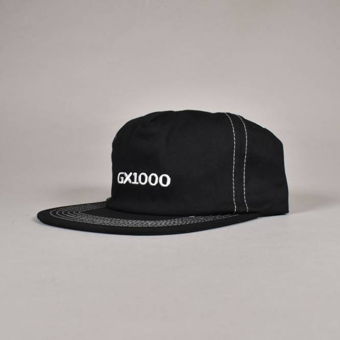 GX1000 Mini Logo Snapback Cap - Black