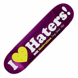 Haters (Purple Foil) Skateboard Deck 8.06"