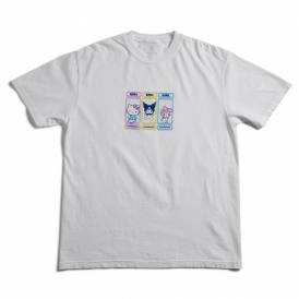 Hello Kitty Rainbow Triple OG Skate T-Shirt - White