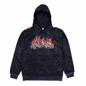 Hellride Pullover Hood - Black Mineral Wash
