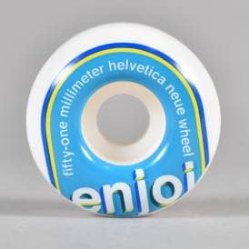 Helvetica Neue (Blue) Skateboard Wheels 51mm