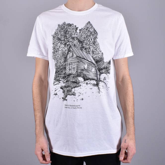 Heroin Skateboards Cabin Skate T-shirt - White