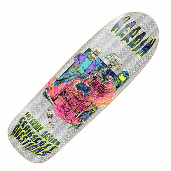 Heroin Skateboards Craig Questions Hellscape Skateboard Deck 10''