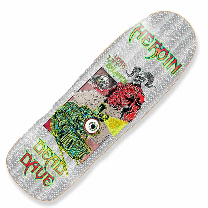 Heroin Skateboards Dead Dave Hellscape Skateboard Deck 10.1''