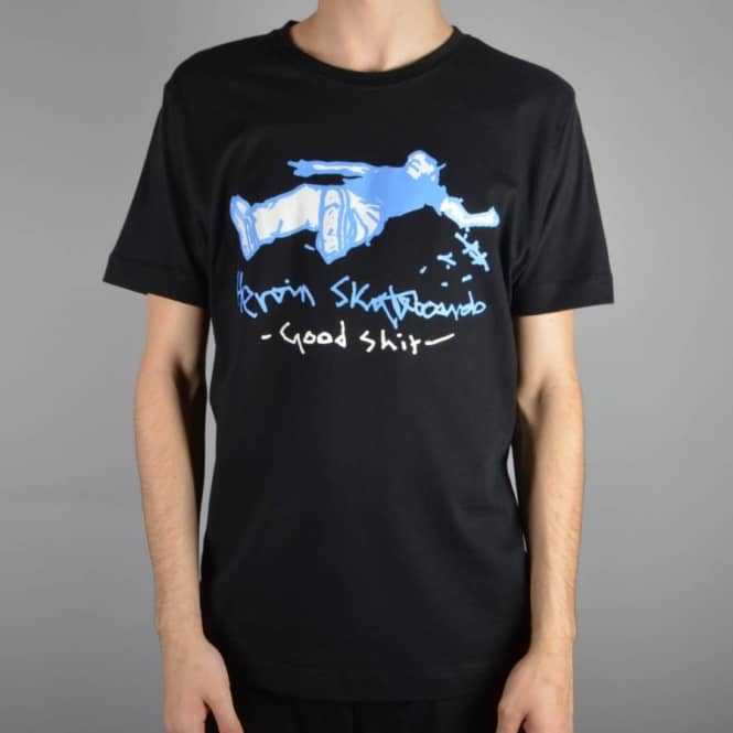 Heroin Skateboards Good Shit Skate T-shirt - Black