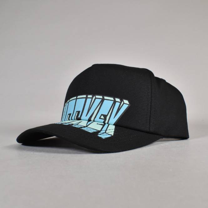 Hockey Skateboards Fold Snapback Cap - Black