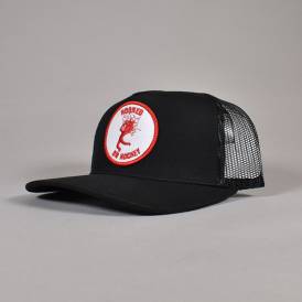 Hooked on Hockey Snapback Trucker Cap - Black
