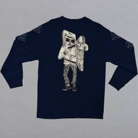 Hostage Crisis Longsleeve T-Shirt - Navy