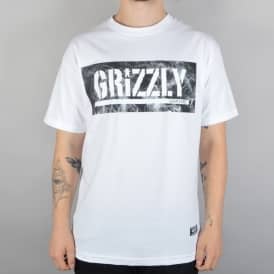 Hot Box Logo Stamp Skate T-Shirt - White