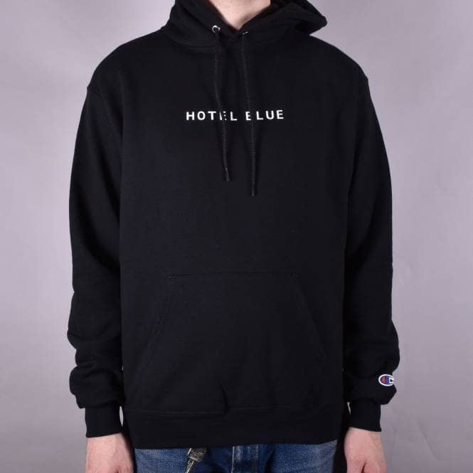 Hotel Blue Skateboards Skyscraper Pullover Hoodie - Black