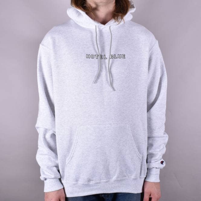 Hotel Blue Skateboards Skyscraper Pullover Hoodie - Grey