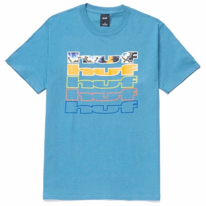 HUF Fractal Skate T-Shirt - Colonial Blue