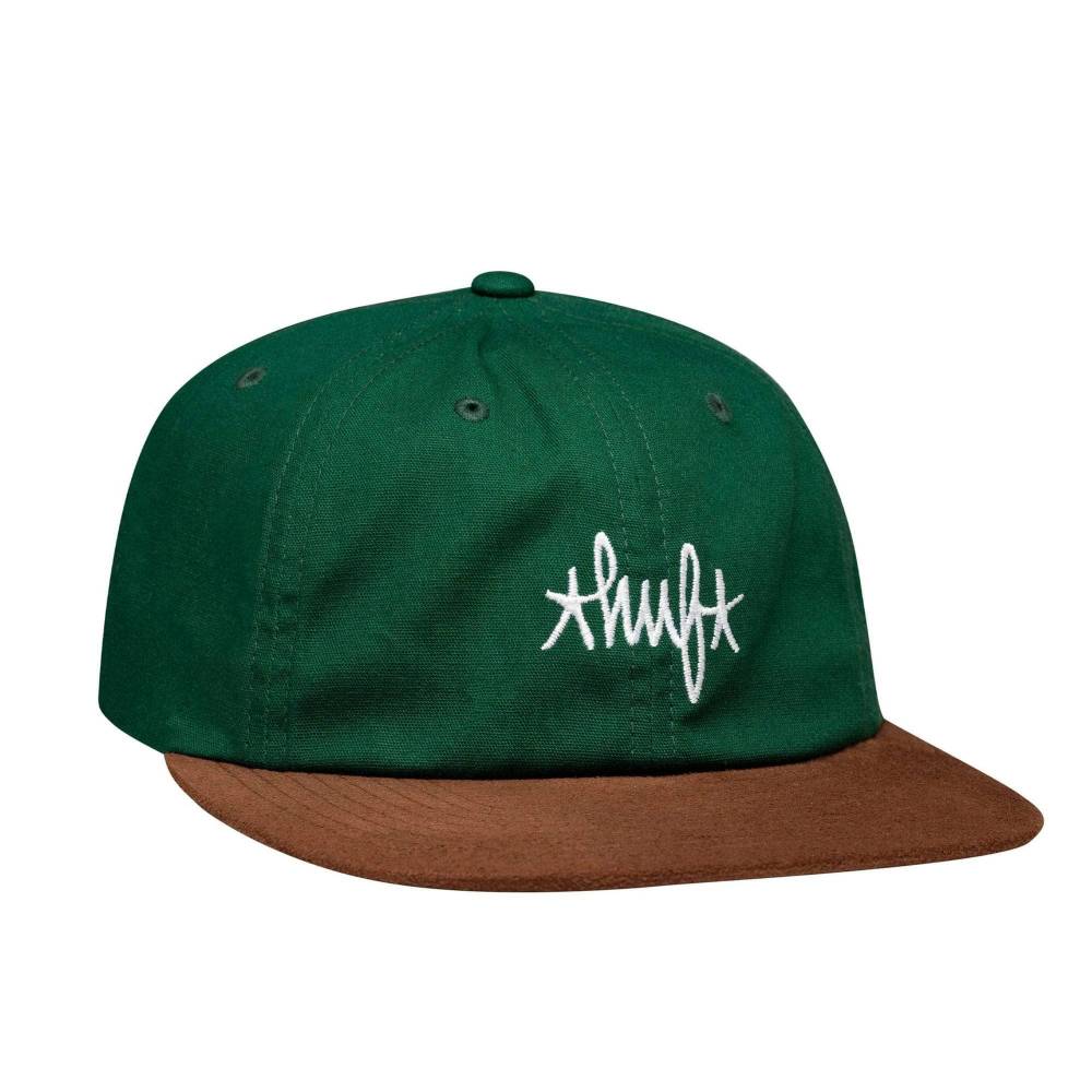 HUF Haze Contrast 6 Panel Strapback Cap - Forest - SKATE CLOTHING 