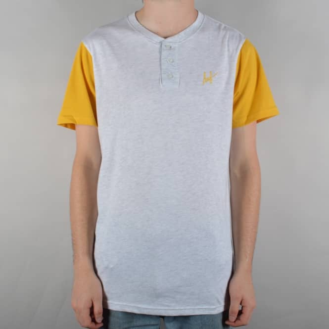 HUF Script Henley - Athletic Heather/Mustard