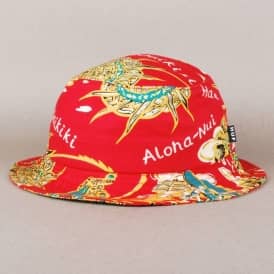 Huf Souvenir Bucket Hat - Red