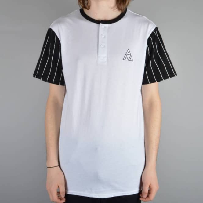 HUF Triangle Baseball T-Shirt - White/Black