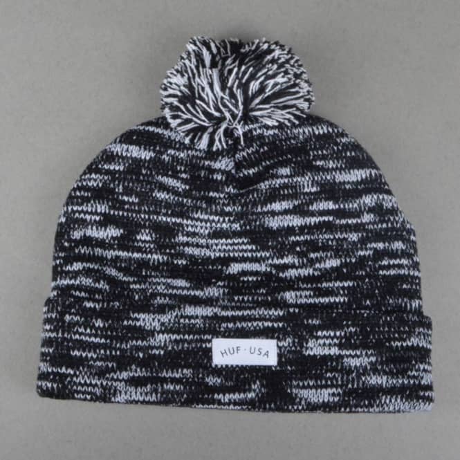 HUF USA Pom Beanie - Black