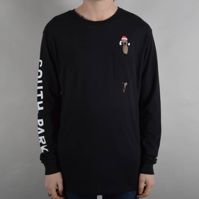 HUF x South Park Mr Hanky Longsleeve Pocket T-Shirt - Black