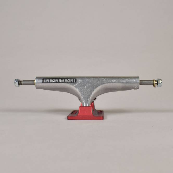 Independent Trucks Bar Logo 166 Stage 4 Hollow (Ano/Red) Skateboard Trucks - 9.0''