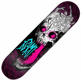 Isamu Yamamoto 'Skull' Pink Freestyle Skateboard Deck 7.25"