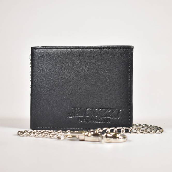Jacuzzi Unlimited Leather Chain Wallet - Black