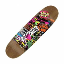 Kendall Street Art Collage VX (Brown Stain) Skateboard Deck 9.0''